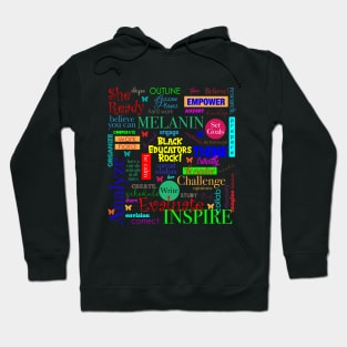 Black Educators Rock African American Teacher / Educator Pattern Hoodie